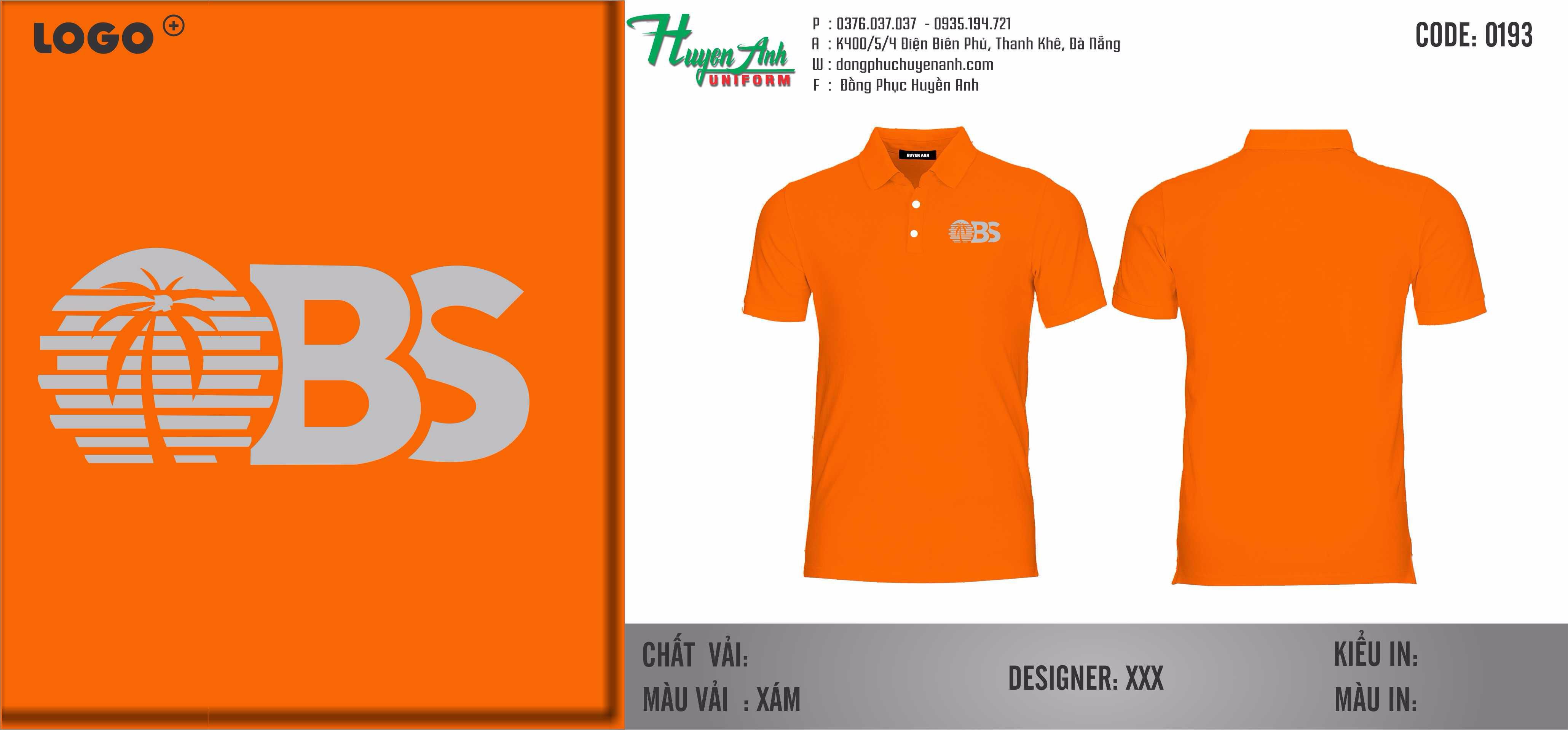 Đồng phục áo thun công ty obs Quang Nam - may đồng phục giá rẻ tại Quảng Nam